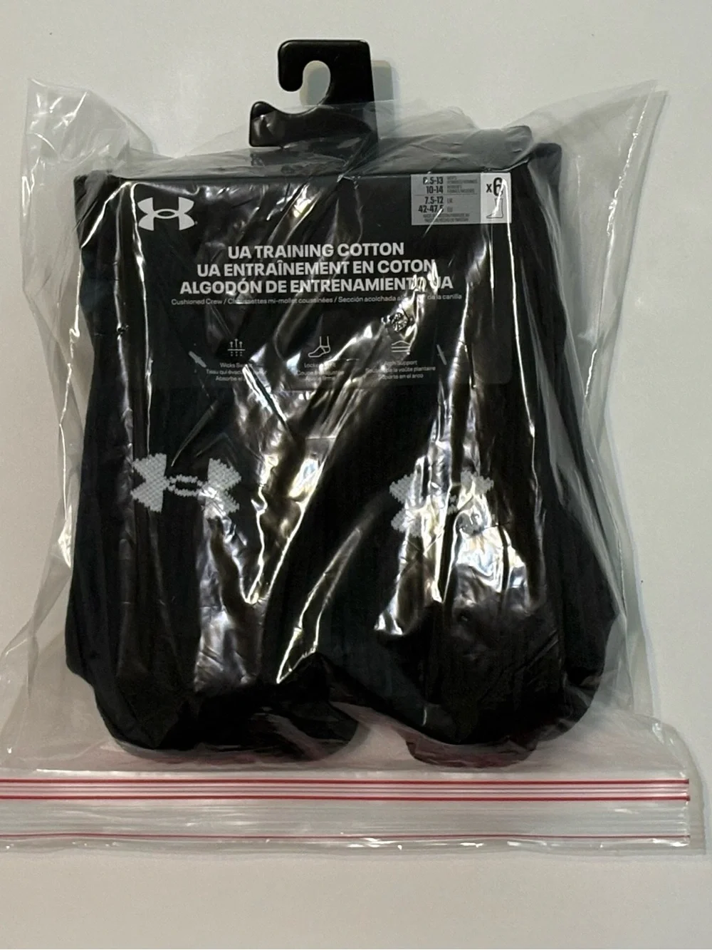 Under Armour Training cotton cushioned crew socks black 18 pairs